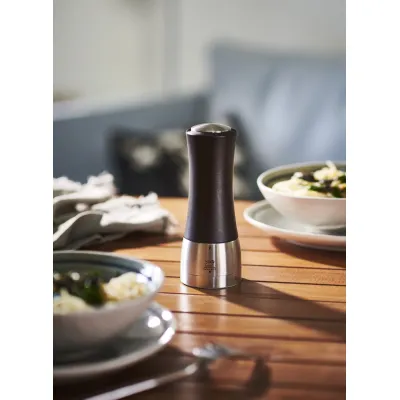 PEUGEOT Salzmühle Madras Select | Zirkonia-Mahlwerk | U'Select | Holz/Edelstahl | dunkelbraun | 16 cm