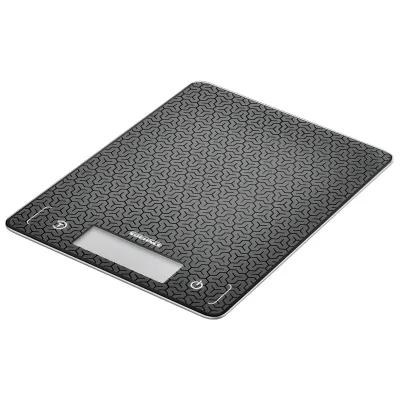 SOEHNLE Küchenwaage 61521 Page Comfort Mosaic | digital | 10 kg | 1 g Teilung | Sicherheitsglas | schwarz