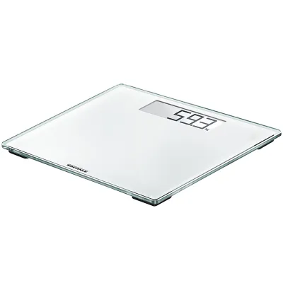 Soehnle Style Sense Comfort 100 Personenwaage digital | 180kg Tragkraft | flach | Sicherheitsglas | weiß
