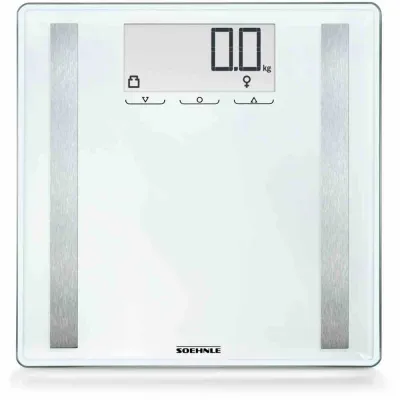 Soehnle Shape Sense Control 200 | Körperanalysewaage digital | bis 180 kg | 8 Nutzer | weiß