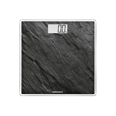 Soehnle Personenwaage 63881 Style Sense Compact 300 | digital | LCD-Anzeige | 180 kg | 100 g genau | Glas | schwarz