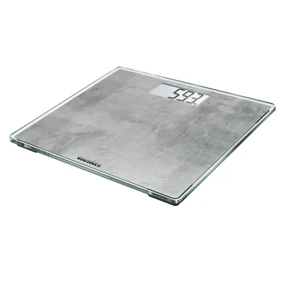 Soehnle Personenwaage Style Sense Compact 300 63882 | digital | LCD-Anzeige | Sicherheitsglas | 180 kg Tragkraft | beton