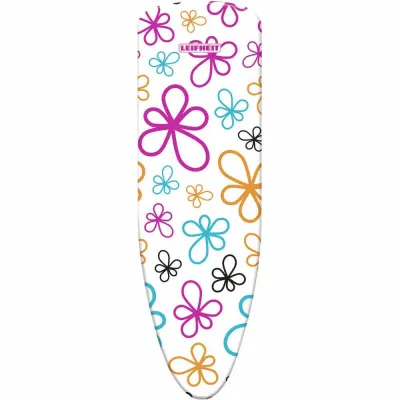 Leifheit Bügeltischbezug Cotton Classic S | 112x34 cm | dampfdurchlässig | 3 mm Schaumstoff | Spannclip