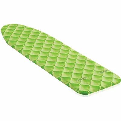 Leifheit Bügeltischbezug Cotton Comfort S/M 71601 | 4 mm dick | 125x40 cm | Easy-Fit | für Dampfbügeleisen