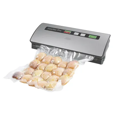 Solis Vakuumiergerät Easy Vac Pro 569 | Vakuumverpackungsmaschine für Lebensmittel | 30 cm | Metall Grau