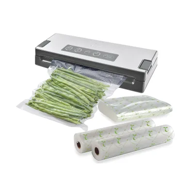 Solis Vakuumiergerät Premium 574 | Vakuumierer für Lebensmittel | Pulse-Funktion | Eco Beutel | Edelstahl | Silber