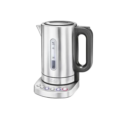 Solis Wasserkocher Vario Temp Kettle 5516 | Temperaturwahl 70-100°C | Warmhaltefunktion | Edelstahl 1,7L | Kalkfilter