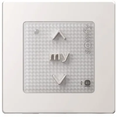 SOMFY 1811066 Funk Wandsender Smoove Origin io m.Drucktasten inkl. Rah.