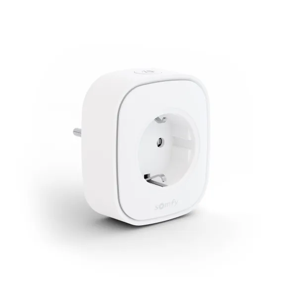 SOMFY Funk-Zwischenstecker 1871214 Smart Plug Zigbee | TaHoma Switch, Alexa, Google, HomeKit | Energiemessung | weiß