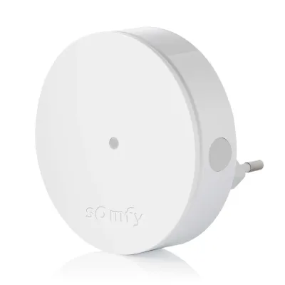 Somfy Funk-Repeater 2401495 | Radio Extender für Somfy Protect System | Reichweitenverstärker | 230V | 6h Backup | Weiß