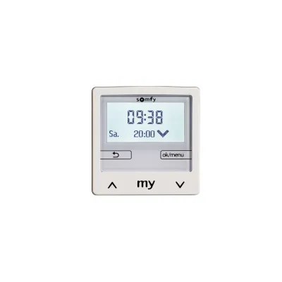 Somfy Chronis Smoove IB+ | Zeitschaltuhr Unterputz | Timer für Rollladen & Jalousie | Weiß | 1805284