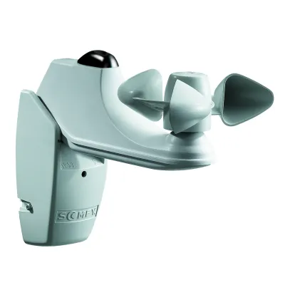 SOMFY Wind- und Sonnensensor 1870531 Soliris io | 230V | Funk | Regenautomatik anschließbar | 5-10 Bft | 5m Kabel | Weiß