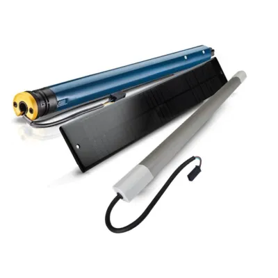 SOMFY Solarkit Rohrmotor Oximo 40 WireFree io 1241947 | Funkantrieb Rollladen | 6 Nm | SW40/50/60/70 | Akku Solarpanel