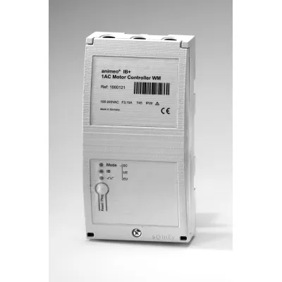 SOMFY Jalousie-Aktor Motorcontroller animeo IB+ 1 AC MoCo WM 1860121 | 230V | Aufputz | IP20 | grau | Kunststoff | matt