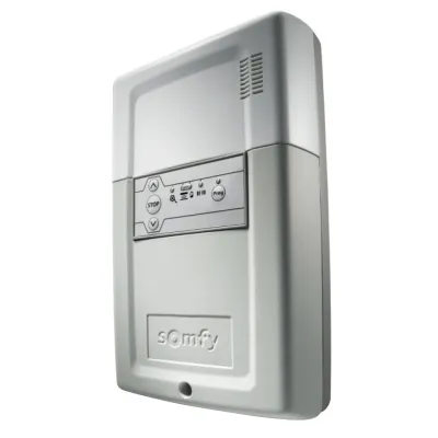 Somfy Universal Rolltorsteuerung Rollixo io 1841165 | Funkempfänger 870 MHz | 2x KeyGo io Handsender | Aufputz | grau