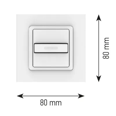 Somfy Schalter Smoove Uno IN 1800533 | Rollladen- & Markisensteuerung | Auf-Ab-Stop Funktion | UP-Montage | Weiß
