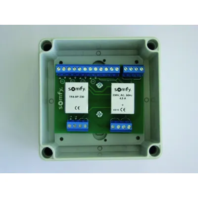 Somfy Trennrelais TR4-AP-230 | 1822293 | Motortrennrelais für 4 Antriebe | Aufputz | 230V | Jalousie & Rollladen