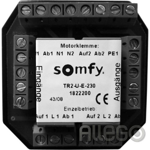 Bild: SOMFY Trennrelais UP f. zwei Antriebe TR2-U-E-230
