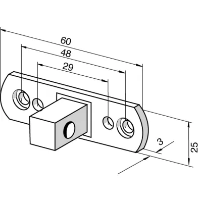 Somfy Umrüstellager 9910014 | Umrüstrlager mit 10er 4-Kant | Inkl. Schrauben | Zubehör für Rollladenantriebe | Bis 35 Nm