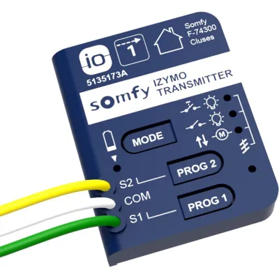 SOMFY Unterputz-Funksender io 1822609 | Smart Home Schalter | kompatibel mit TaHoma | 868 MHz | 2-Kanal | IP20