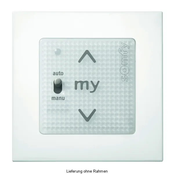 Somfy Funk-Jalousieschalter Smoove Uno A/M io 1811404 | Motorsteuergerät 230V AC | Unterputz | Smart-Home Ready | weiß