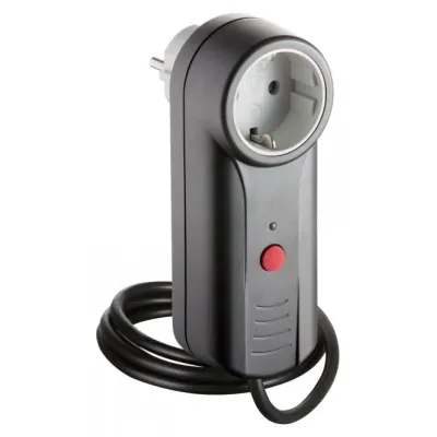 SOMMER Funkempfänger SOMplug 21107V000 | 1-Kanal | Steckdosengehäuse | für Garagentorantrieb | FM 868,95 MHz | anthrazit