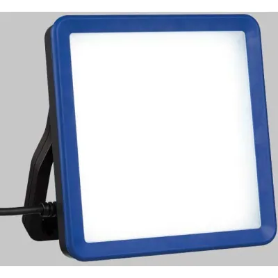 SONLUX LED-Arbeitsleuchte 4000 lm | 40 W | IP54 | 2 Steckdosen | 5m Kabel | anthrazit/blau