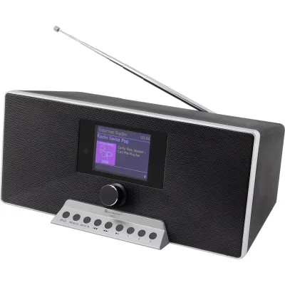 Soundmaster Hybridradio IR3500SW | DAB+ Digitalradio | Internet & UKW Radio | Bluetooth | Spotify | USB | schwarz