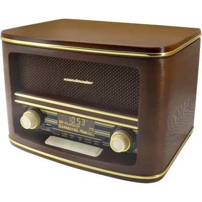 Soundmaster Kompaktanlage NR961 | DAB+ Digitalradio Stereo | CD-Player | Bluetooth | USB | UKW RDS | AUX | Holzfurnier