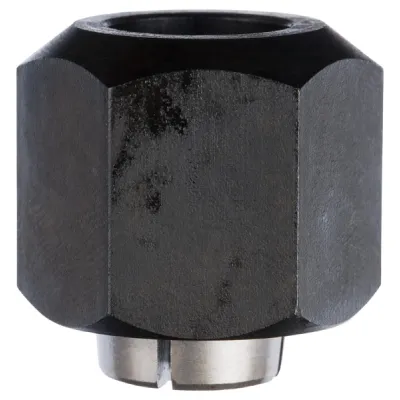 Bosch Spannzange 2608570103 | 6 mm Durchmesser | 24 mm Schlüsselweite | Zubehör für GOF/GMF Oberfräsen | legierter Stahl