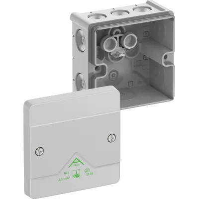 Spelsberg Abzweigkasten Abox 025-L 80240001 | IP66 Verbindungskasten | 2,5mm² | 87x87x52mm | Kunststoff | grau