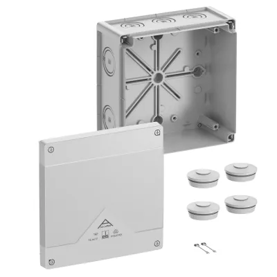 Spelsberg Abzweigkasten Abox Pro 160-L | IP66/IP67/IP69 | 182x182x90mm | max. 16mm² | Kunststoff | halogenfrei | grau