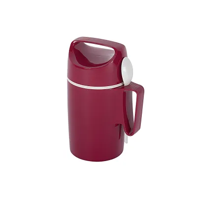 ROTPUNKT Isolier-Speisegefäß Dirk 850 | 0,85L Thermobehälter Essen | hält heiß & kalt | bruchsicher | inkl. Löffel