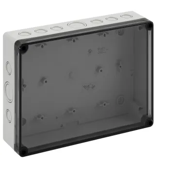 Spelsberg Leergehäuse TK PS 2518-6f-tm | IP66 Wandgehäuse | Kunststoff | 254x180x63 mm | transparenter Deckel