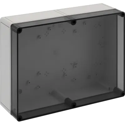 Spelsberg Leergehäuse TK PS 3625-11-to | IP66 Kunststoffgehäuse | 361x254x111 mm | transparenter Deckel | grau RAL 7035