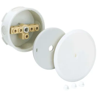 Spelsberg Verbindungsdose UP 6-2,5 | IP54 Unterputzdose rund | 80x32mm | 5-polige Klemme | Kunststoff halogenfrei | grau