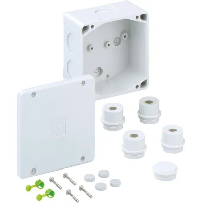 Spelsberg Abzweigkasten WK 100-L 41090601 | Verbindungsdose IP54 | 10mm² | 115x115x66mm | M32 | Duroplast | grau