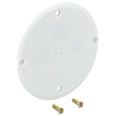 Spelsberg Verschlussdeckel VD 75 97910001 | Einheitsdeckel 75mm | flammwidrig | weiß | Kunststoff | inkl. Schrauben