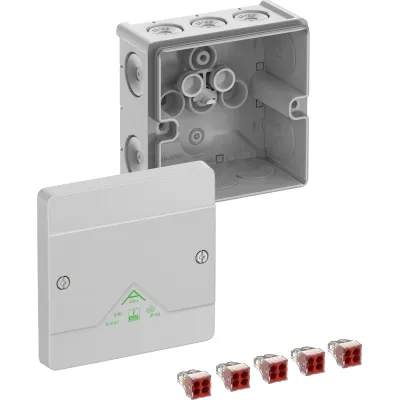 Spelsberg Abzweigkasten Abox 040-4² | IP66 | 4mm² Steckklemmen | 102x102x57mm | Kunststoff | halogenfrei | grau