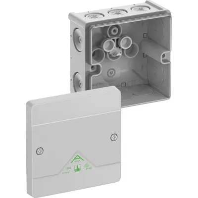 Spelsberg Abzweigkasten Abox 040-L 80440001 IP66 | 4mm² | 102x102x57mm | Kunststoff | 11 Einführungen | grau