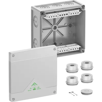 Spelsberg Abzweigkasten Abox 160-16² | IP55/IP66 | 5-polig 16mm² | 182x182x90mm | Wand/Deckenmontage | Kunststoff grau