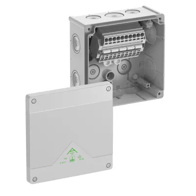 Spelsberg Abzweigkasten Abox SL-6² 80644001 | IP66 | 152x152x80mm | 5-polig | Wand-/Deckenmontage | Kunststoff | grau