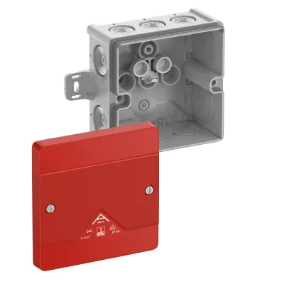 Spelsberg Abzweigkasten Abox 040 AB-L/SB | IP66 | 102x102x57mm | 4mm² | 11 Einführungen | Kunststoff | halogenfrei | rot