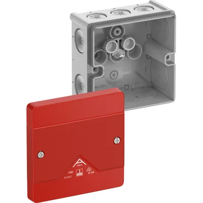 Spelsberg Abzweigkasten Abox 040-L/SB IP66 | 102x102x57mm | 4mm² | Kunststoff | Wand-/Deckenmontage | rot