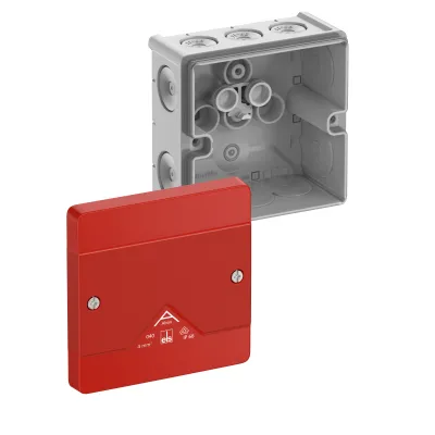Spelsberg Abzweigkasten Abox 040-L/SB IP66 | 102x102x57mm | 4mm² | Kunststoff | Wand-/Deckenmontage | rot