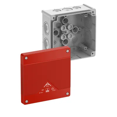 Spelsberg Abzweigkasten Abox 060-L/SB | IP66 | 127x127x70mm | Kunststoff | 6mm² | Wand-/Deckenmontage | rot