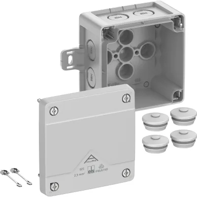 Spelsberg Abzweigkasten Abox Pro 025 AB-L 40240101 | IP66/IP67/IP69 | 92x92x60mm | 2,5mm² | Kunststoff | grau