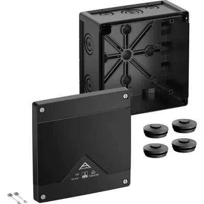Spelsberg Abzweigkasten Abox Pro 100-L/sw | IP66/IP67/IP69 | 152x152x85mm | 10mm² | Kunststoff | halogenfrei | schwarz