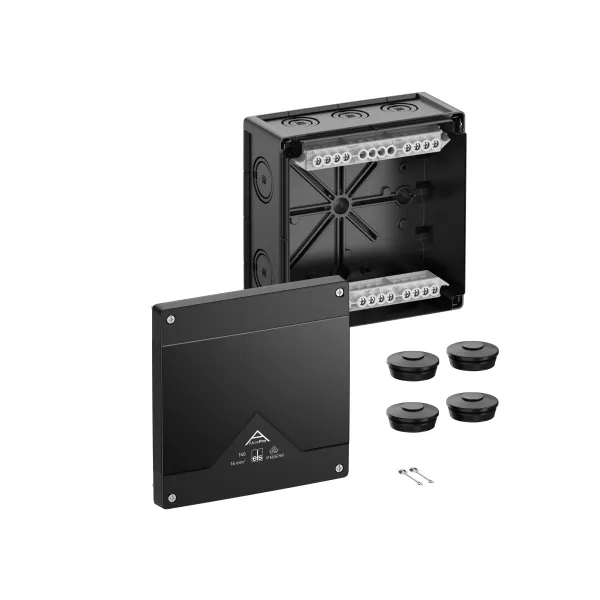 Spelsberg Abzweigkasten Abox Pro 160-16²/sw 41602001 | IP66/IP67/IP69 | 182x182x90mm | 16mm² | Kunststoff | schwarz