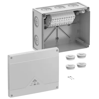 Spelsberg Abzweigkasten Abox Pro SL-16² 41644001 | IP66/IP67/IP69 | 16mm² | 252x202x120mm | 5-polig | Kunststoff grau